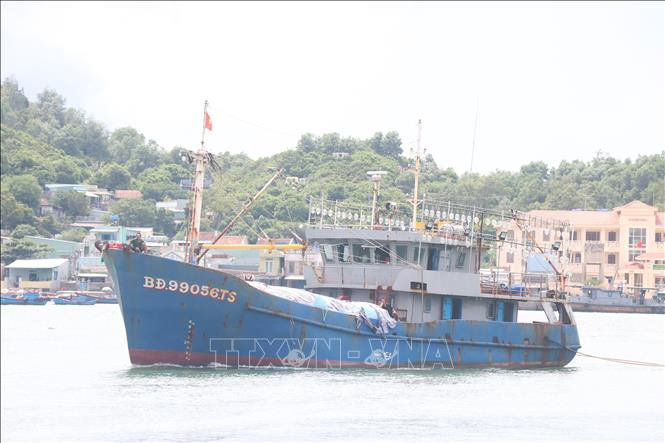 Lai dắt tàu cá BĐ 91356 TS bị hỏng máy vào bờ an toàn

